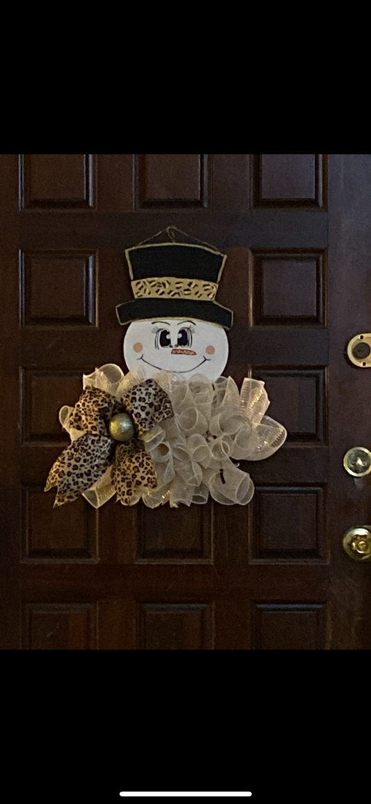 Snowman Door Hanger